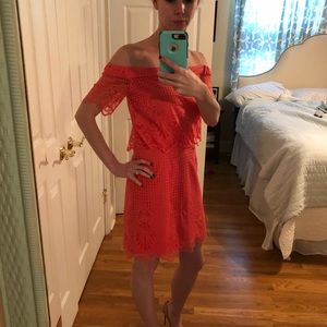 Top shop lace off the shoulder dress ❤️Sale❤️